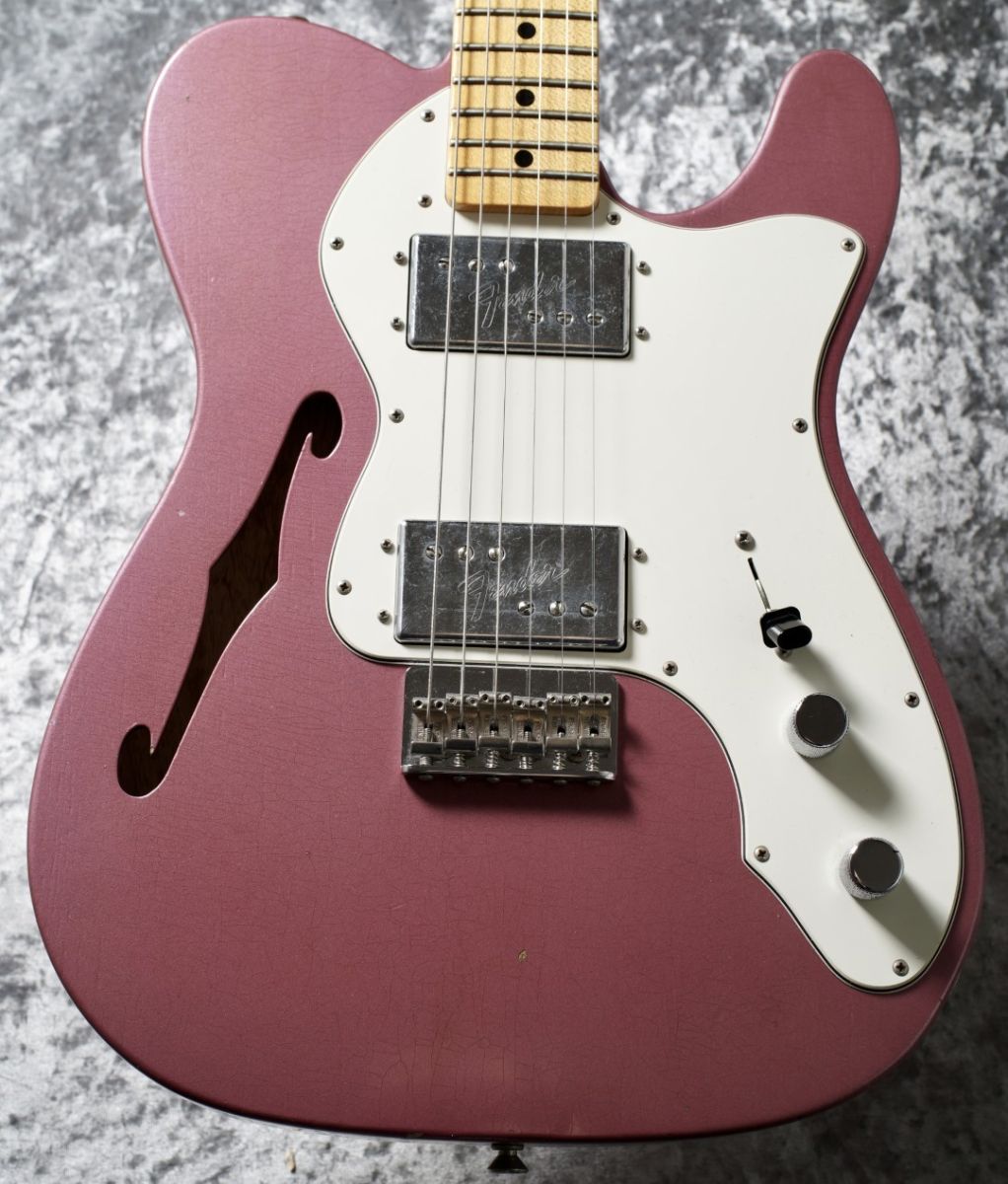 Master Built 1972 Telecaster Thinline Jouneyman Relic / Burgundy