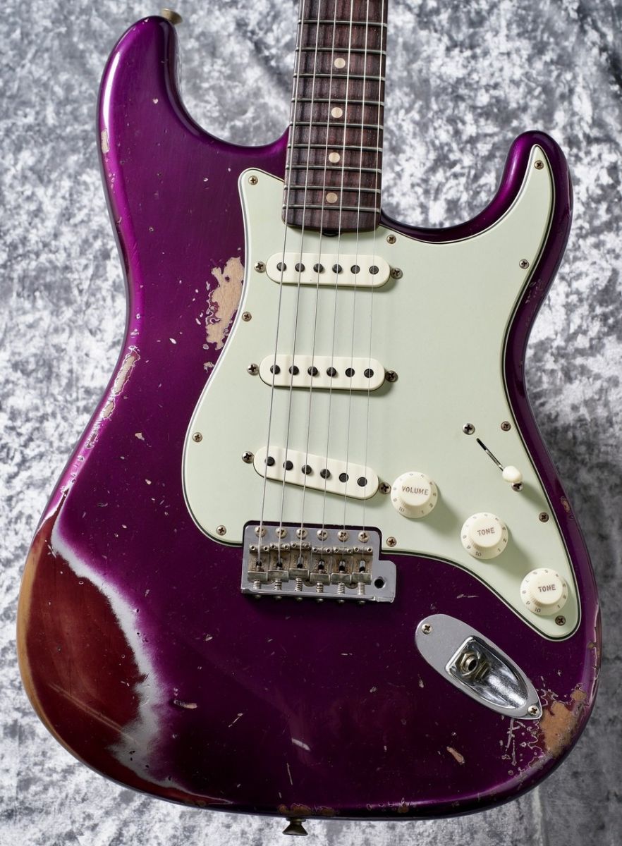 1961 Stratocaster Heavy Relic / Purple Metallic over Purple