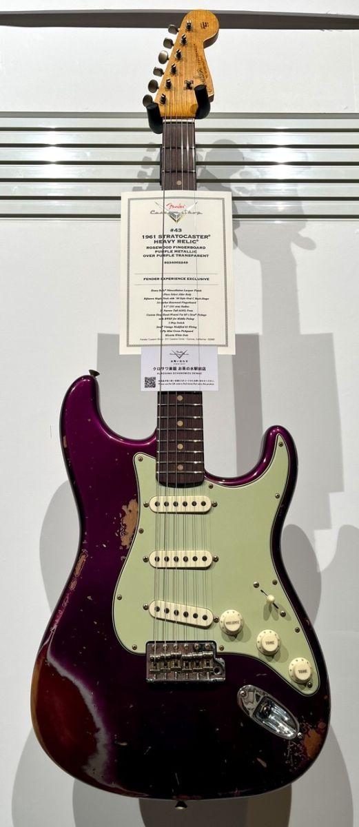 1961 Stratocaster Heavy Relic / Purple Metallic over Purple