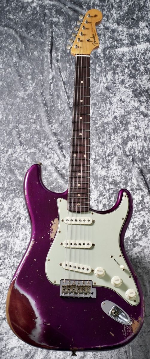1961 Stratocaster Heavy Relic / Purple Metallic over Purple