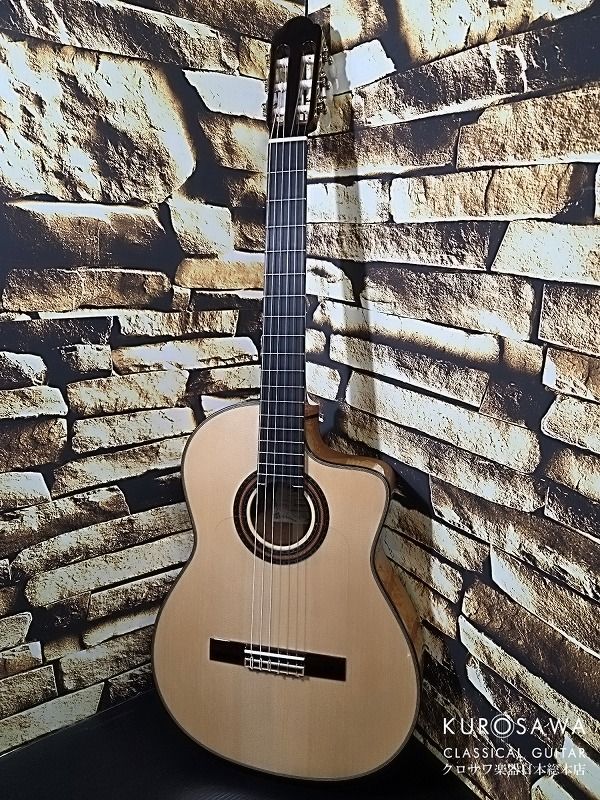 アリア A-175F CWE フラメンコ カッタウェイ エレガット 松・シー