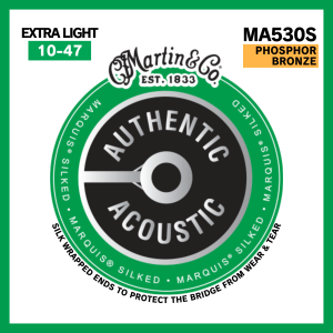 Martin MA530S PHOSPHOR BRONZE Extra Light (.010 - .047) 【AUTHENTIC ACOUSTIC MARQUIS® SILKED】