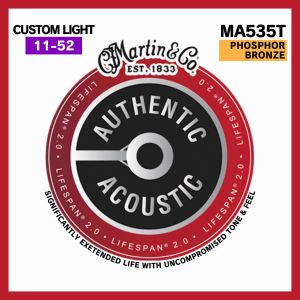 Martin MA535T PHOSPHOR BRONZE Custom Light (.011 - .052) 【AUTHENTIC ACOUSTIC LIFESPAN® 2.0】