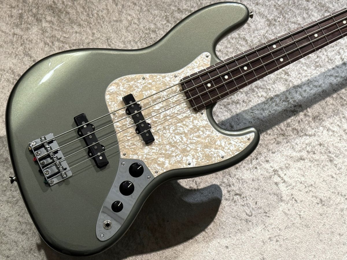 FSR Made in Japan Hybrid II Jazz Bass -Jasper Olive Metallic