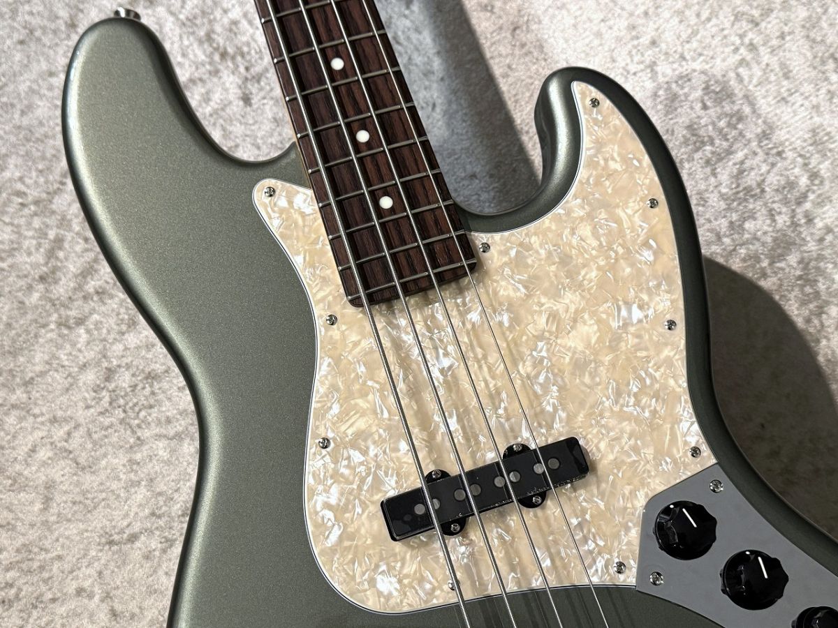 FSR Made in Japan Hybrid II Jazz Bass -Jasper Olive Metallic