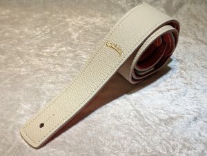 Grande uomo G-Standard Narrow Ivory/Coral Red 【グランデウオモ】【レザーストラップ】【横浜店在庫品】