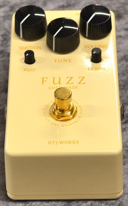 HTJ-WORKS GOLD HAZE FUZZ 限定クリーム色ディストーション GOLD HAZE FUZZ -Gelmanium & Silicon engine ～Cream White～ #169