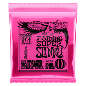 ERNIE BALL #2623 Super Slinky 7Strings (09-52) 《7弦用》《エレキギター弦》《ネコポス》【町田店】