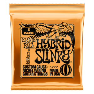 ERNIE BALL #3222 Hybrid Slinky 3Pack 《エレキギター弦》《ネコポス》【町田店】