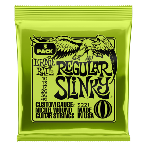 ERNIE BALL #2221 Regular Slinky 3Pack 《エレキギター弦》《ネコポス》【町田店】