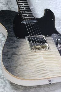 Kanade SOUND DESIGN 【激杢】 KTL-AS Hollow FM Rosewood/Fade Black & See Through White #00373 【軽量2.92kg】