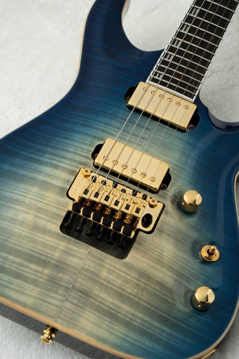 E-HORIZON-CTM 50TH -Black Aqua Burst C / Blue Pearl Back