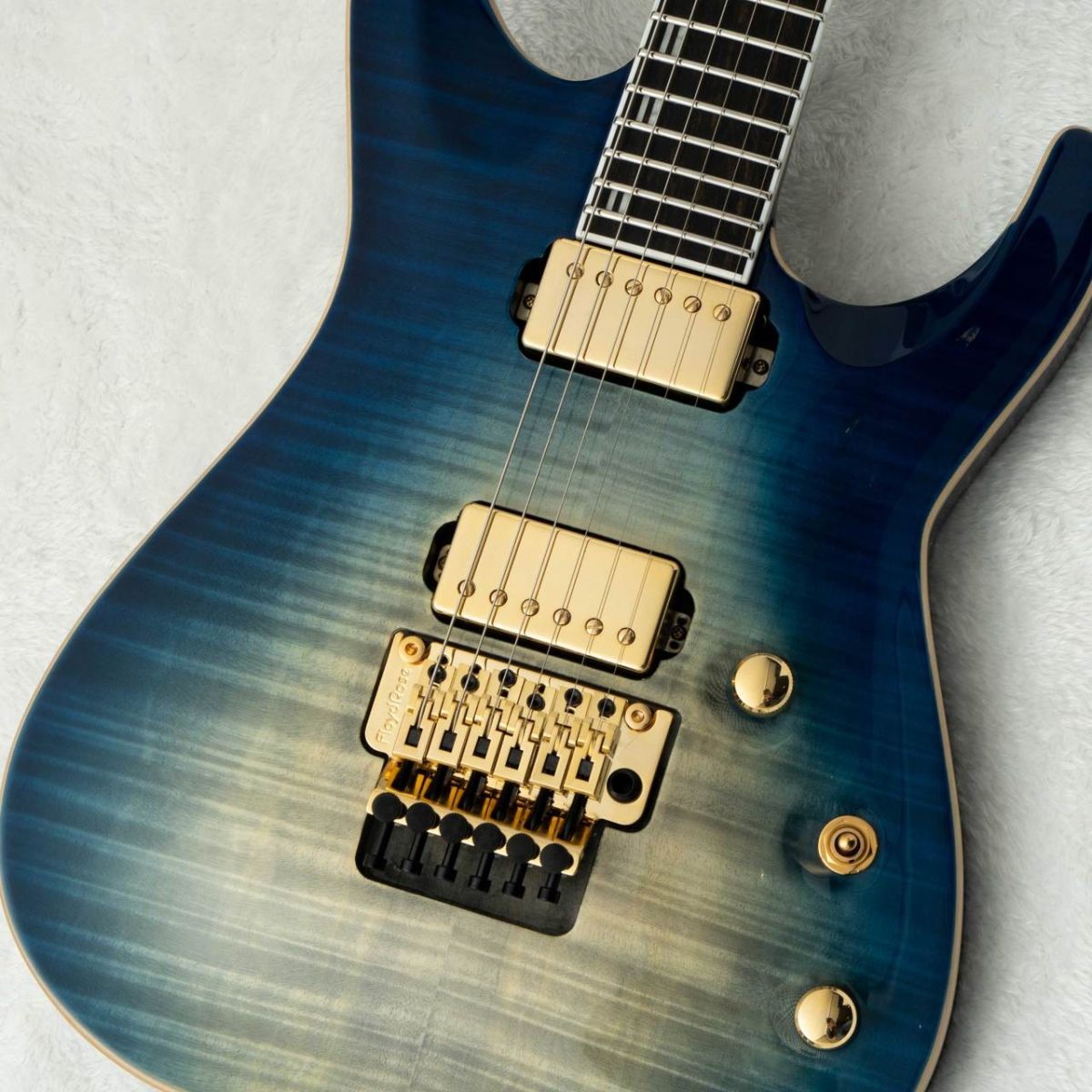 E-HORIZON-CTM 50TH -Black Aqua Burst C / Blue Pearl Back