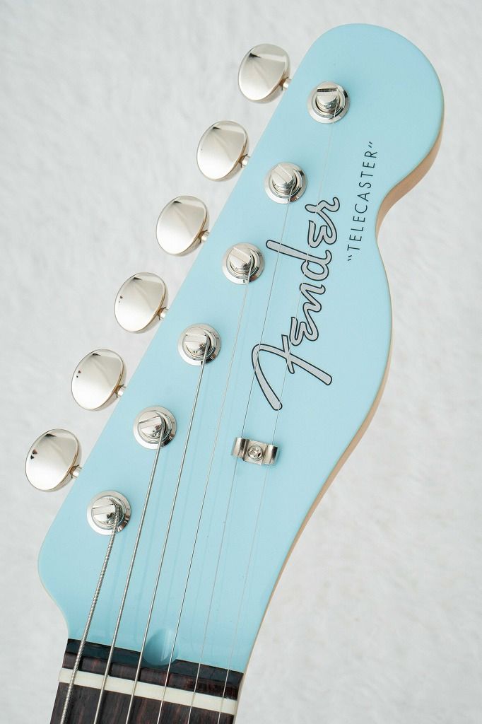 FSR Made in Japan Hybrid II Telecaster Daphne Blue Matching Head