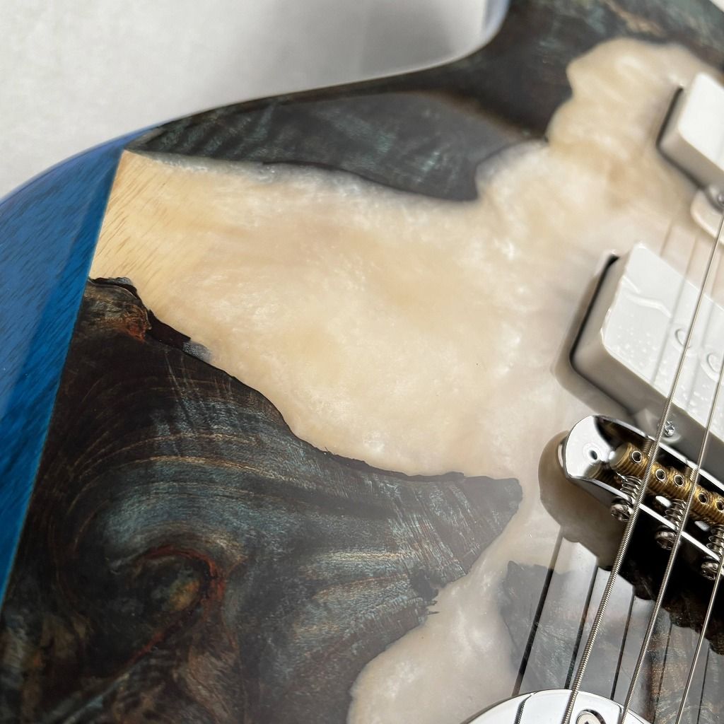 Trad Fullsize JM / Stabilized Blue & White Resin | 【クロサワ楽器