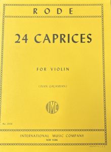  ローデ　24のカプリース　(イヴァン・ガラミアン編曲) 【バイオリン楽譜】 【お茶の水店】
