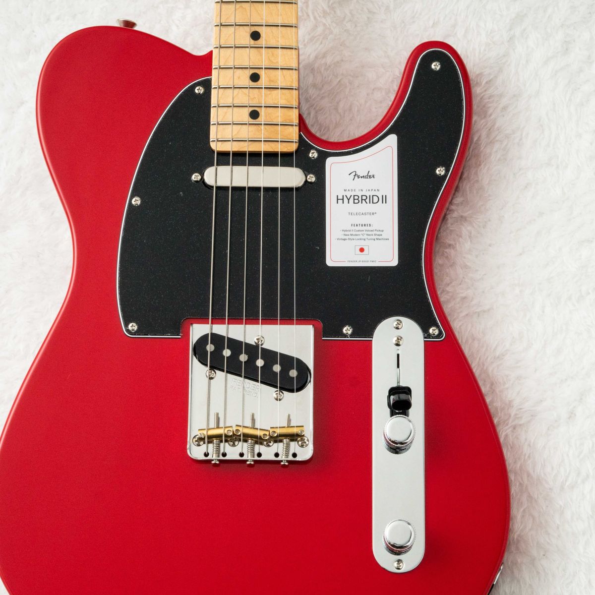 Made in Japan Hybrid II Telecaster Maple Fingerboard Modena Red