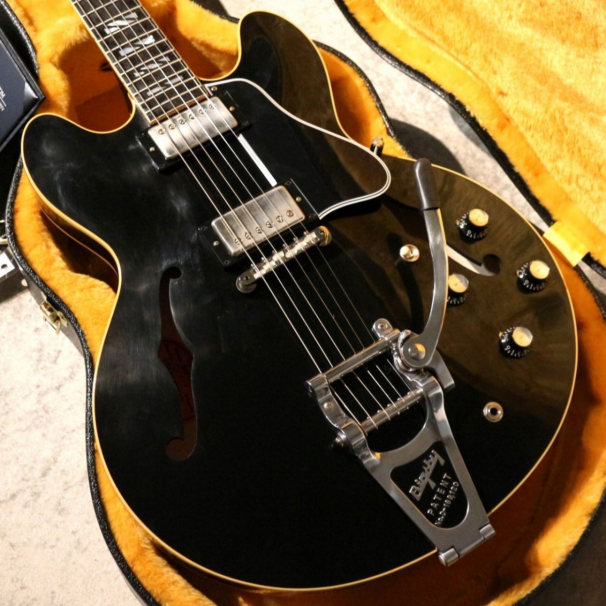 1964 ES-335 Split Block Ebony Finderboard w/Bigsby VOS #150217
