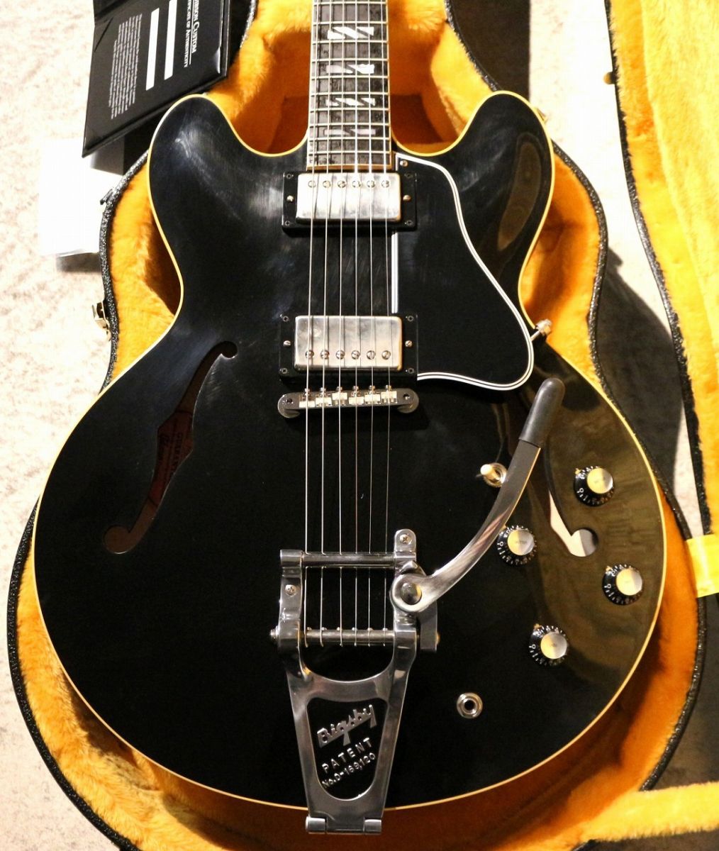 1964 ES-335 Split Block Ebony Finderboard w/Bigsby VOS #150217