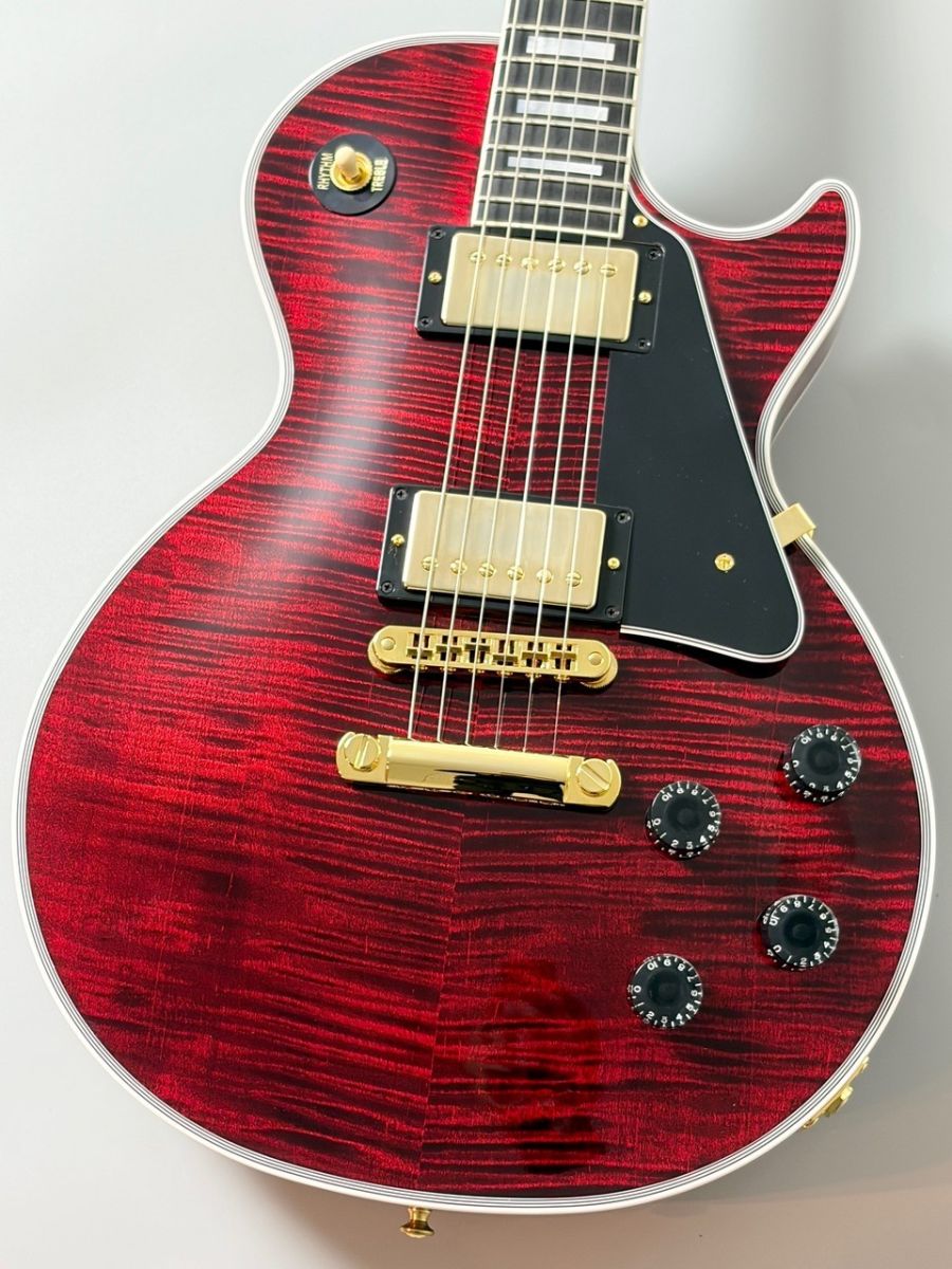 Gibson Les Paul Custom レッド エレキギター Les Paul Custom w/Ebony Fingerboard Figured Red Tiger Gloss