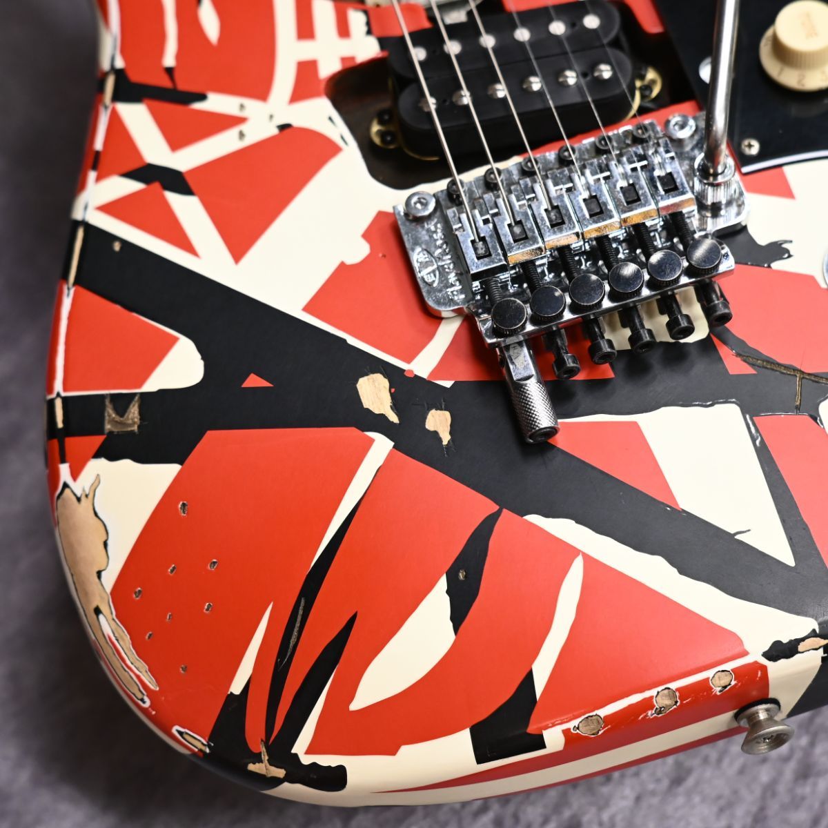 Striped Series Frankenstein Frankie Maple Fingerboard -Red with