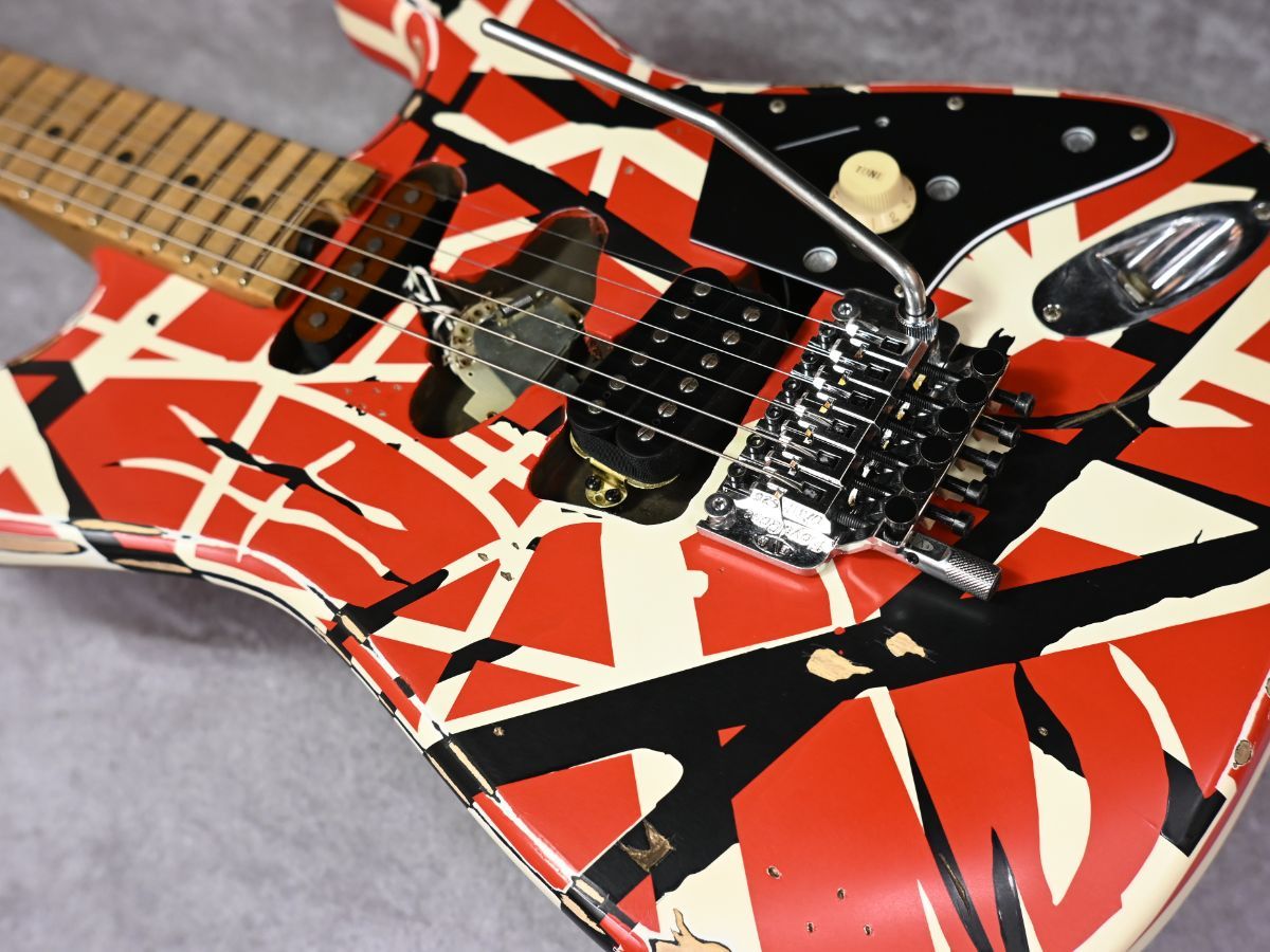 Striped Series Frankenstein Frankie Maple Fingerboard -Red with