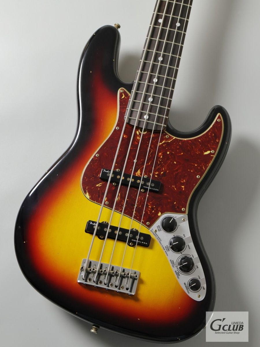 Custom Built Custom Classic Jazz Bass V Journeyman Relic -3TS
