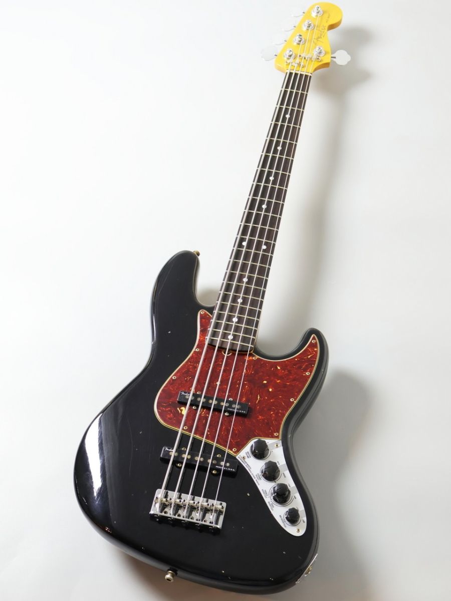 ベース OK custom design Custom Built Custom Classic Jazz Bass V Journeyman Relic -Black