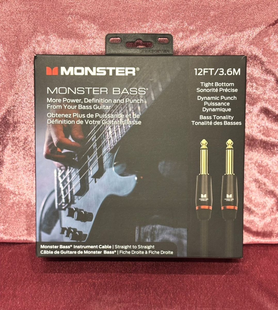 Monster Bass Instrument Cable 12FT 3.6M SS | 【クロサワ楽器店