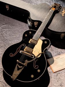 GRETSCH Bigsby ブラックエレキギター Gretsch Broadkaster LX Center Block String-Thru Bigsby Ebony Black