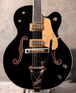 GRETSCH Bigsby ブラックエレキギター Gretsch Broadkaster LX Center Block String-Thru Bigsby Ebony Black