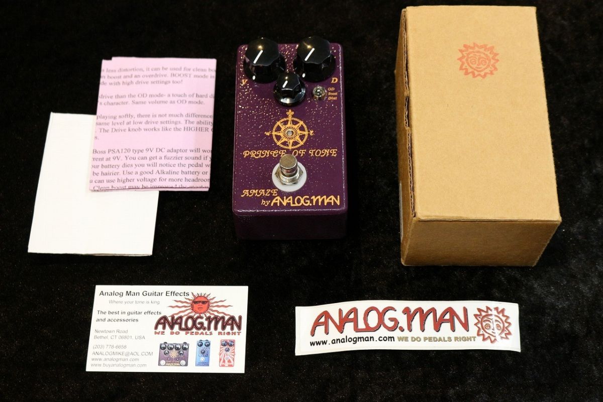 ★動作確認済★ Analogman Prince of Tone アナログマン Analogman Prince Of Tone」3モードBB系エフェクターをレビュー！話題