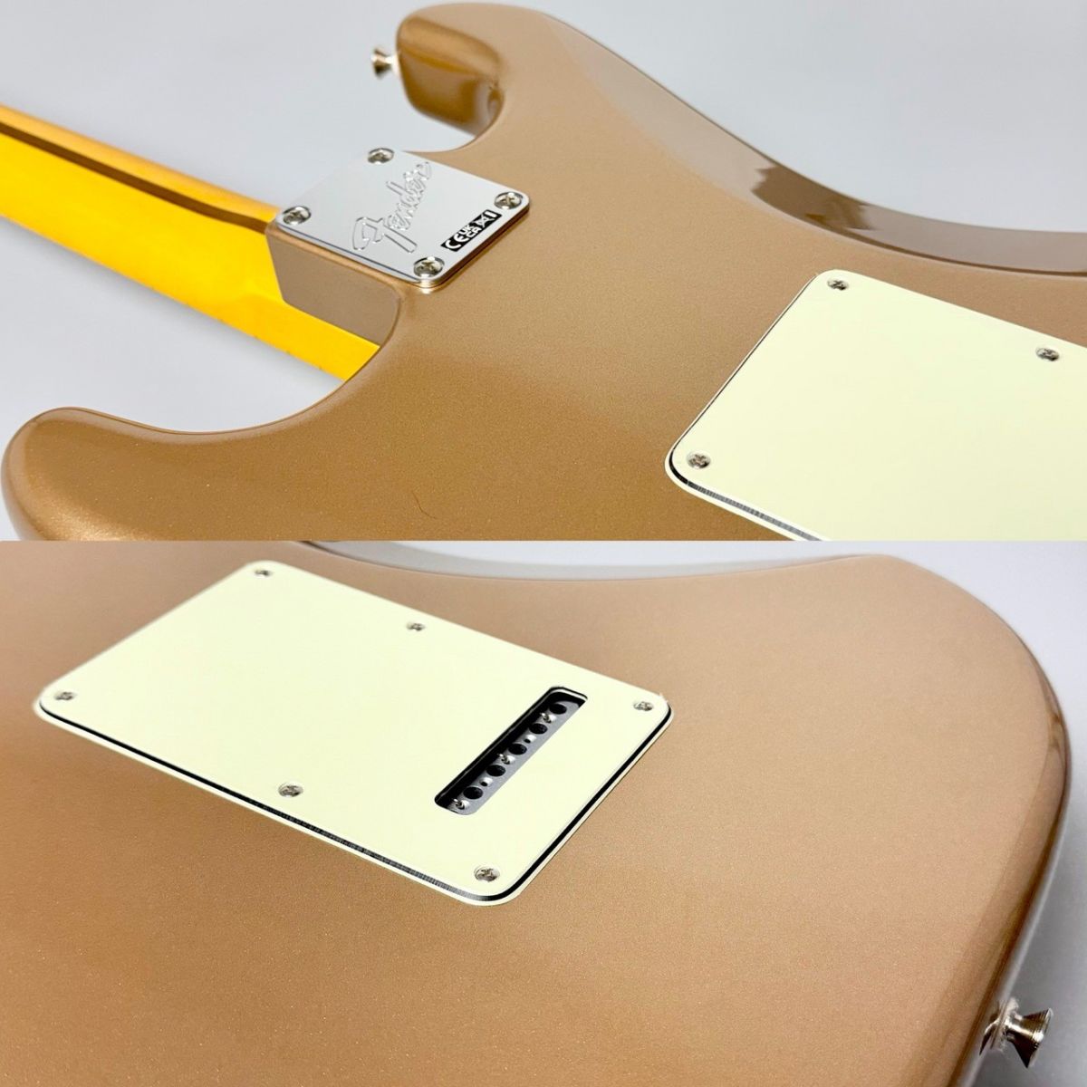 ストラトSSSアセンブリ　高品質　Profesional　金色口紅 American Professional Classic Stratocaster -Faded Firemist Gold