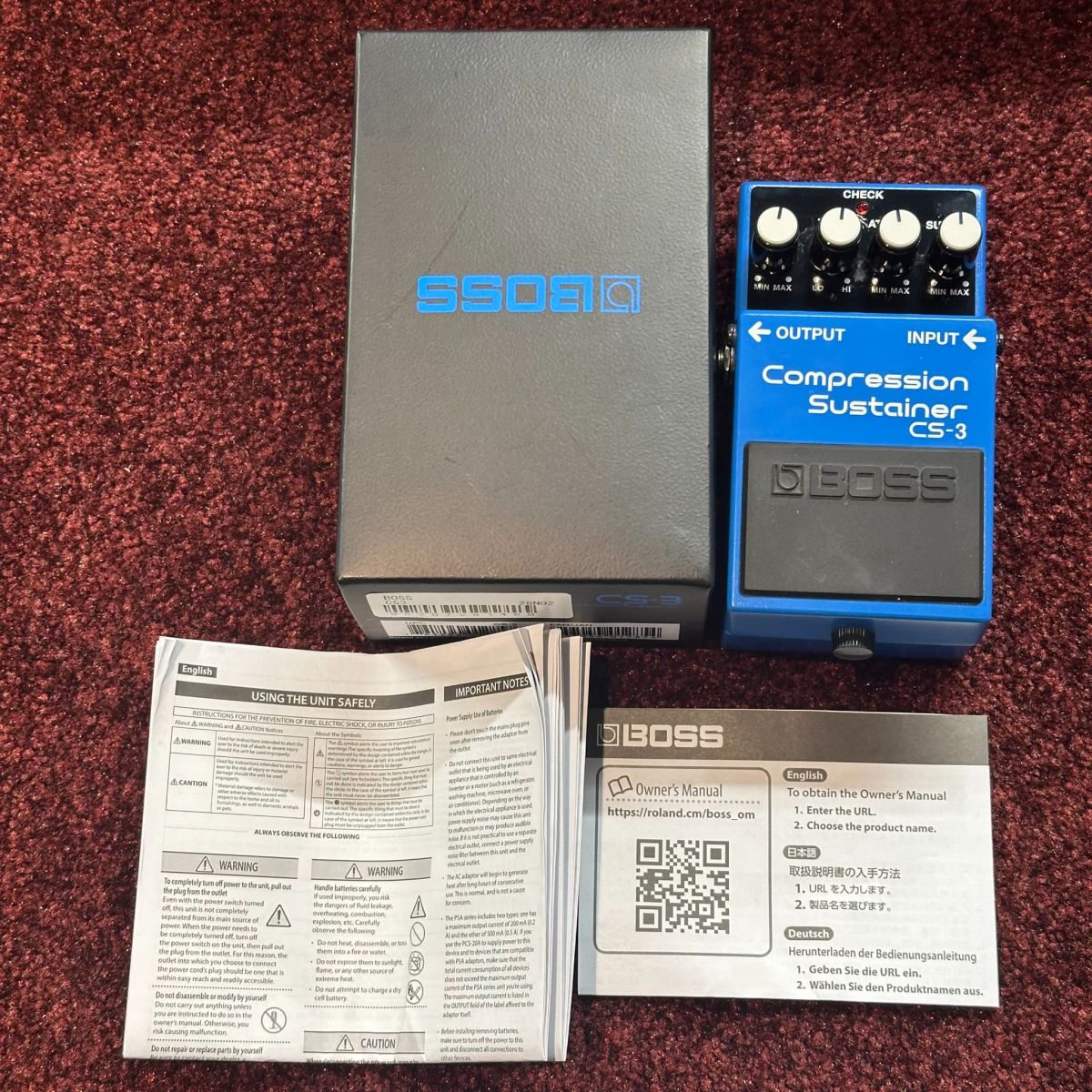 CS-3 Compression Sustainer | 【クロサワ楽器店オンラインショップ