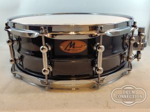 その他 【美品中古!!】 Mdrums "欅くり抜きスネアドラム"KR-1455"  14"x5.5" 【シースルーブラックグロス仕上げ】