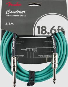 Fender Contour Series Instrument Cables Sherwood Green 18.6FT(5.5m) 【楽器用ケーブル】【シールド】