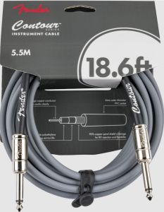 Fender Contour Series Instrument Cables Inca Silver 18.6FT(5.5m) 【楽器用ケーブル】【シールド】