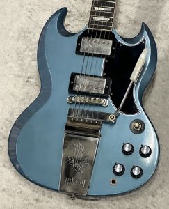 Gibson Custom Shop Murphy Lab 1964 SG Standard with Maestro Vibrola "Ultra Light Aged" Pelham Blue s/n 501894【3.29kg】