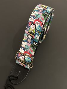 ARIA Aria ギター・ベース用 猫柄ストラップ <SPS-2400Cs BL>