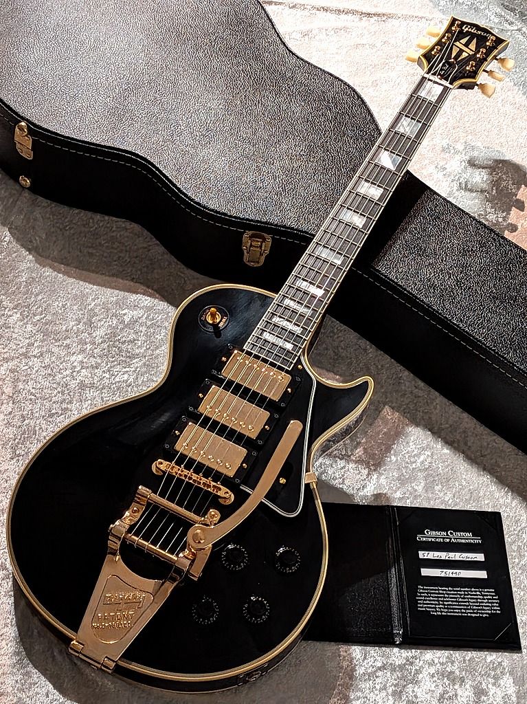 1957 Les Paul Custom Reissue 3-Pickup With Bigsby VOS ~Ebony
