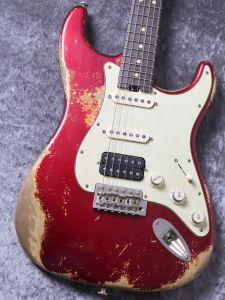 Luxxtone Guitars Choppa S Alder Old Candy Apple Red Destroyed Heavy Aged #0962【バリ虎ネック】【メーカー説明ページ】