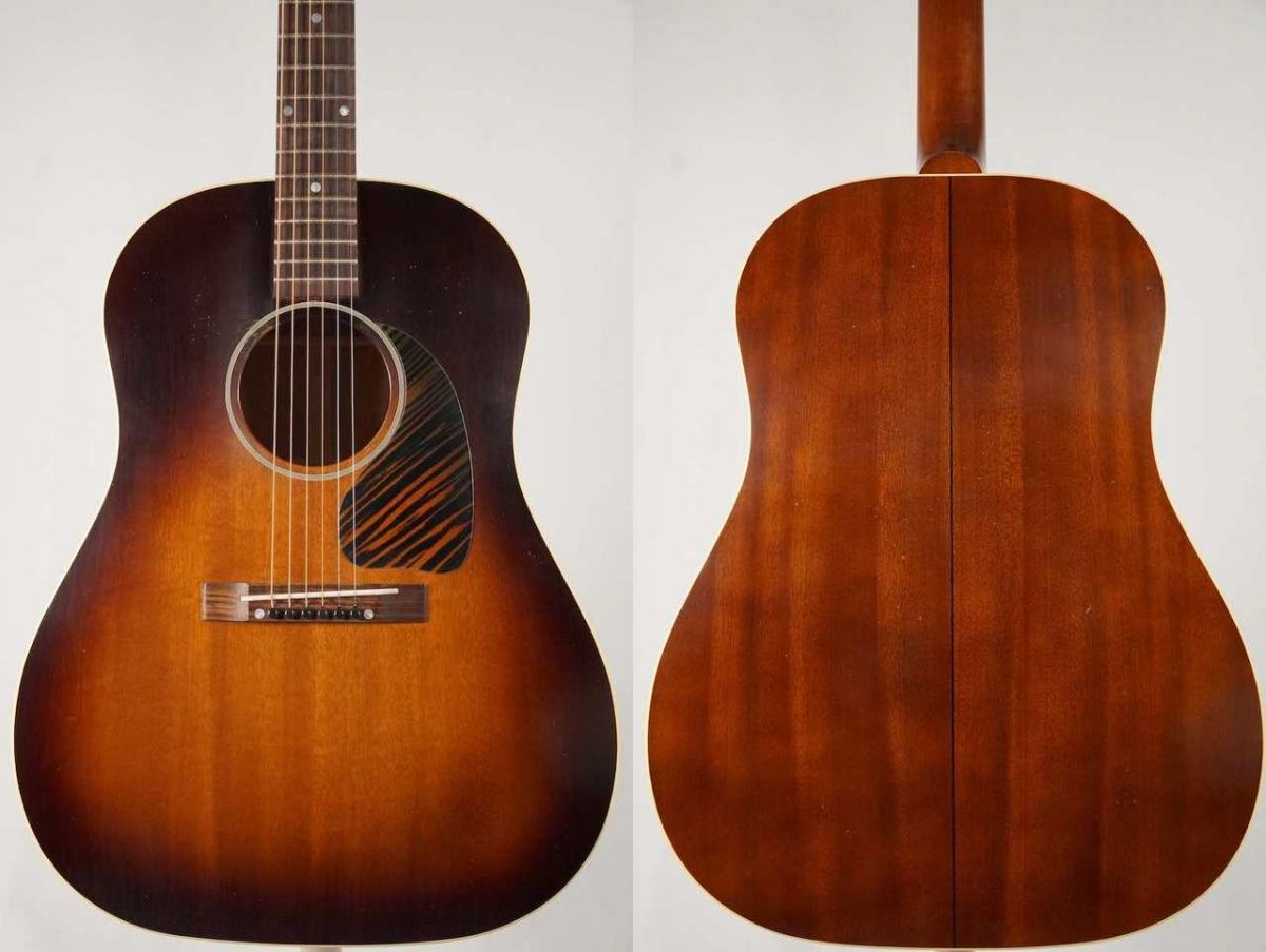 1942 Banner J-45 All Mahogany Vintage Sunburst Light Aged