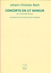  【輸入楽譜】 J. C. バッハ／チェロ協奏曲 ハ短調（サラベール） 【お茶の水店】