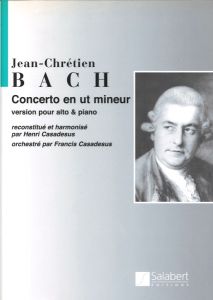  【輸入楽譜】【ビオラ版】 J. C. バッハ／チェロ協奏曲 ハ短調（サラベール） 【お茶の水店】