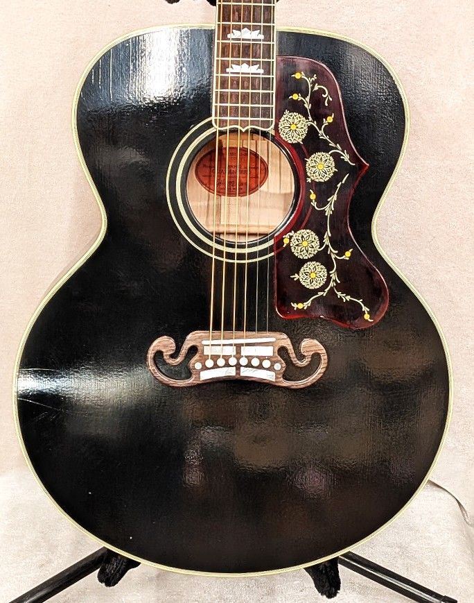 M2M Murphy Lab 1957 SJ-200 Ultra Light Aged Ebony Black