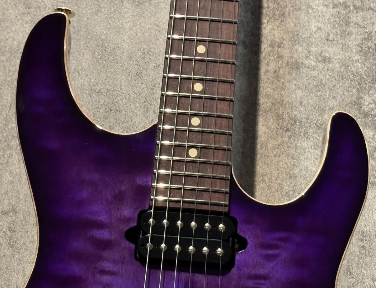 Custom Modern Carve Top Trans Purple Burst | 【クロサワ楽器店
