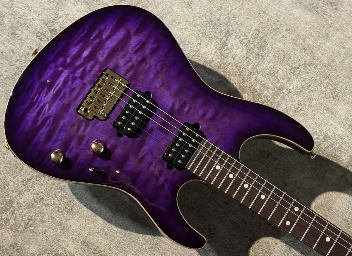 Custom Modern Carve Top Trans Purple Burst | 【クロサワ楽器店