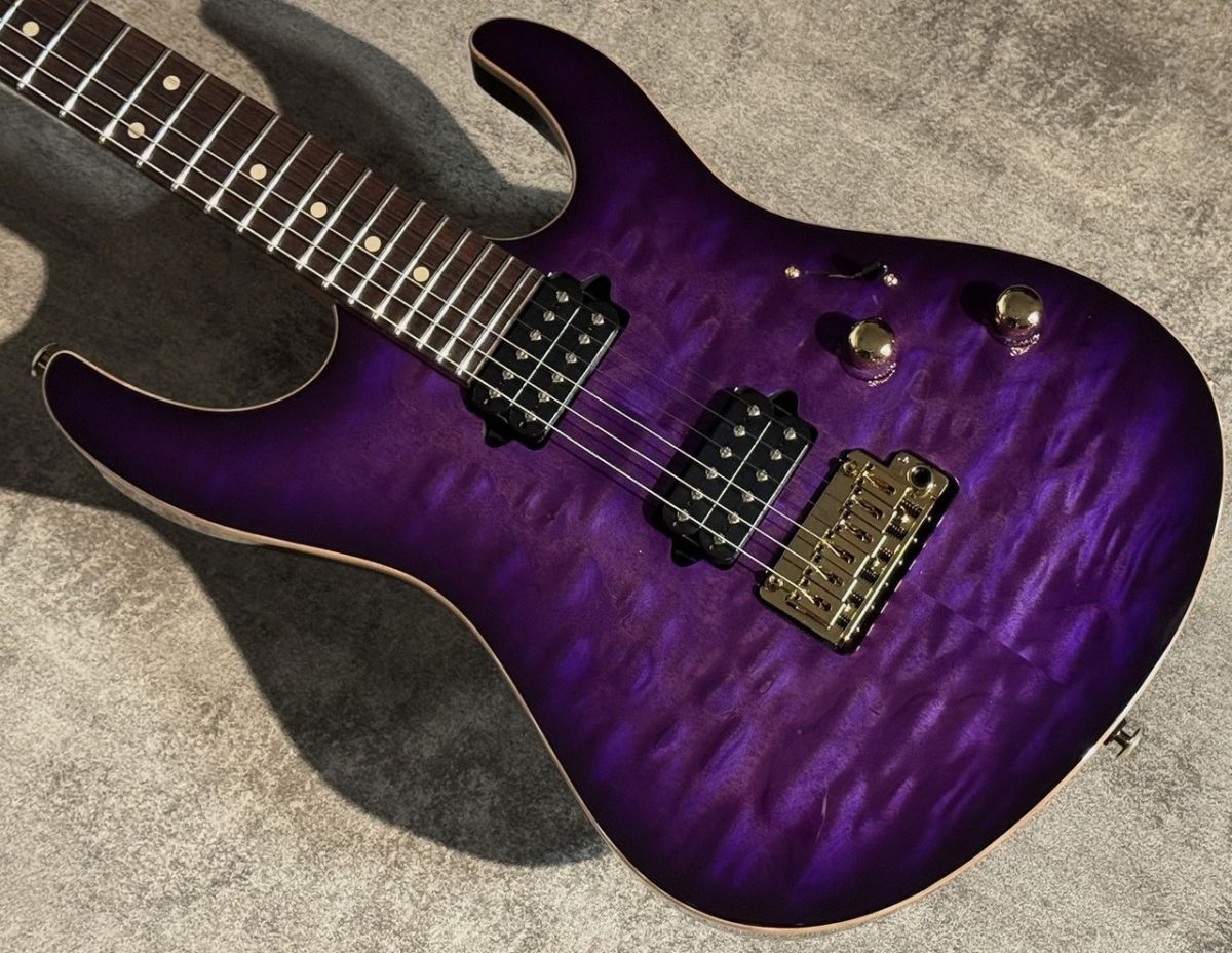 Custom Modern Carve Top Trans Purple Burst | 【クロサワ楽器店