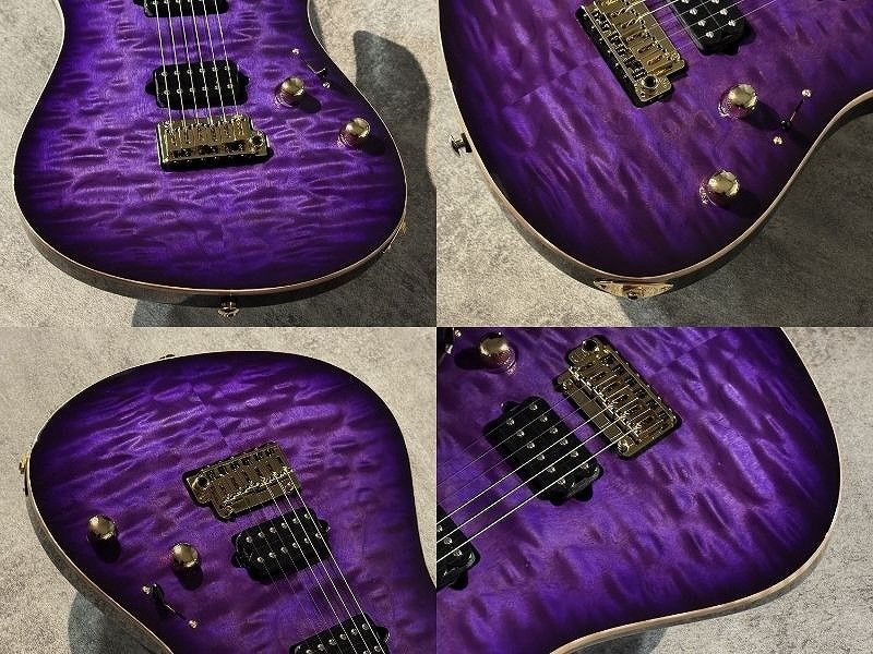 Custom Modern Carve Top Trans Purple Burst | 【クロサワ楽器店