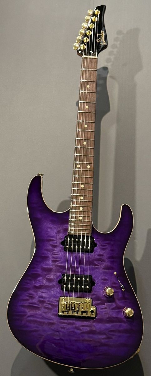 Custom Modern Carve Top Trans Purple Burst | 【クロサワ楽器店